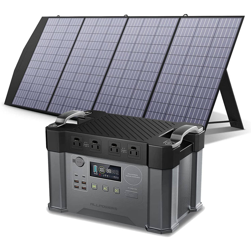 ALLPOWERS 2400W Solar Generator (S2000 Pro + SP033 200W Solar Panel)
