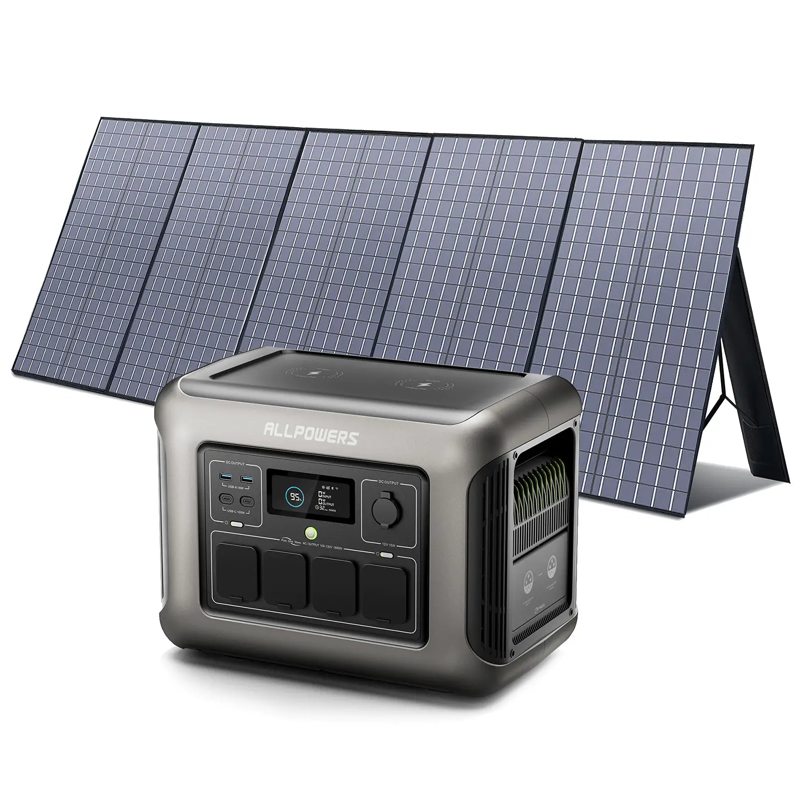 ALLPOWERS 1800W Solar Generator (R1500 + SP037 Solar Panel)