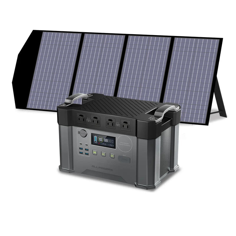 ALLPOWERS 2400W Solar Generator (S2000 Pro + SP029 140W Solar Panel)