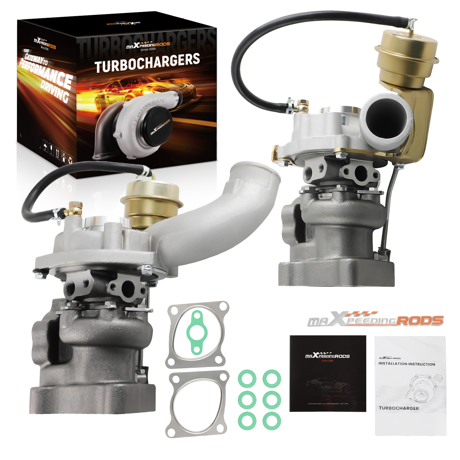 K04 025 026 Twin Turbo Turbocharger compatible for AUDI RS4 S4 A4 A6 QUATTRO 2.7L 1997-2001