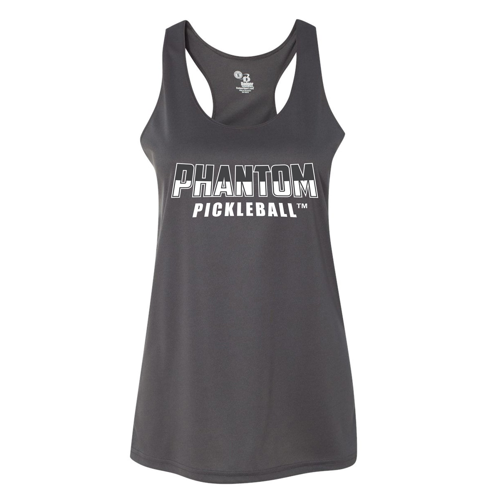 PHANTOM Women’s Racerback Performance Tank Top- Gray