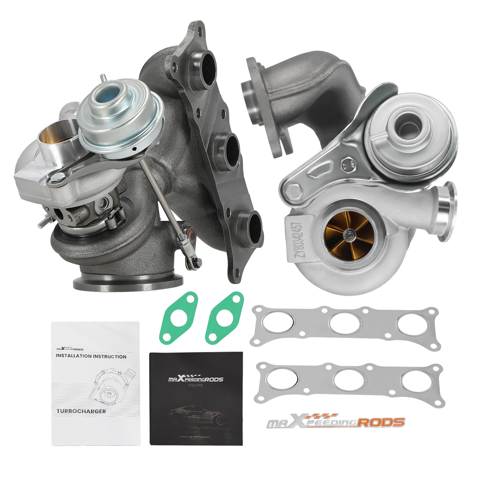 Upgraded Billet Twin Turbo TD03 Compatible For BMW N54 3.0 135i 335i 335xi 2006-2011