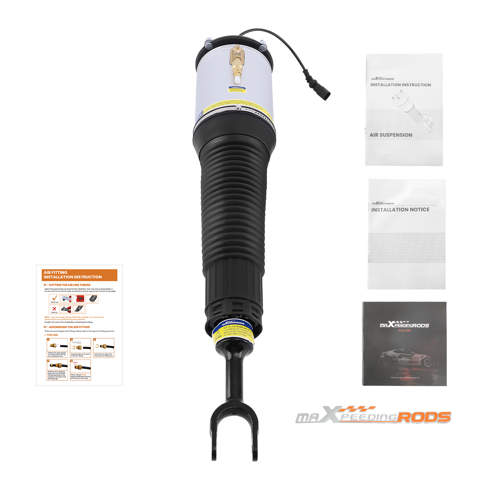 Suspension Air Spring Bag Strut Front Right compatible for Audi A8 Quattro 4E0616039AH