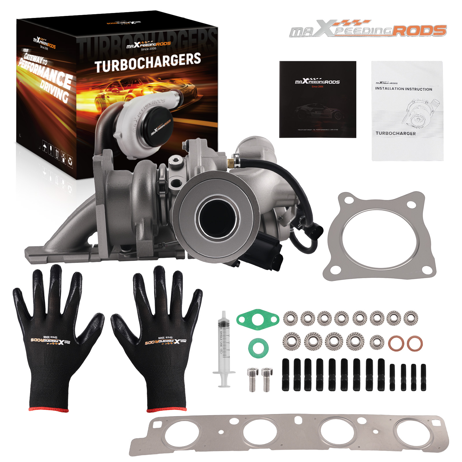 Turbocharger compatible for Audi A4 A6 2.0T B7 BUL BWE BGB K03 2005 2007 2008 2006 Turbo