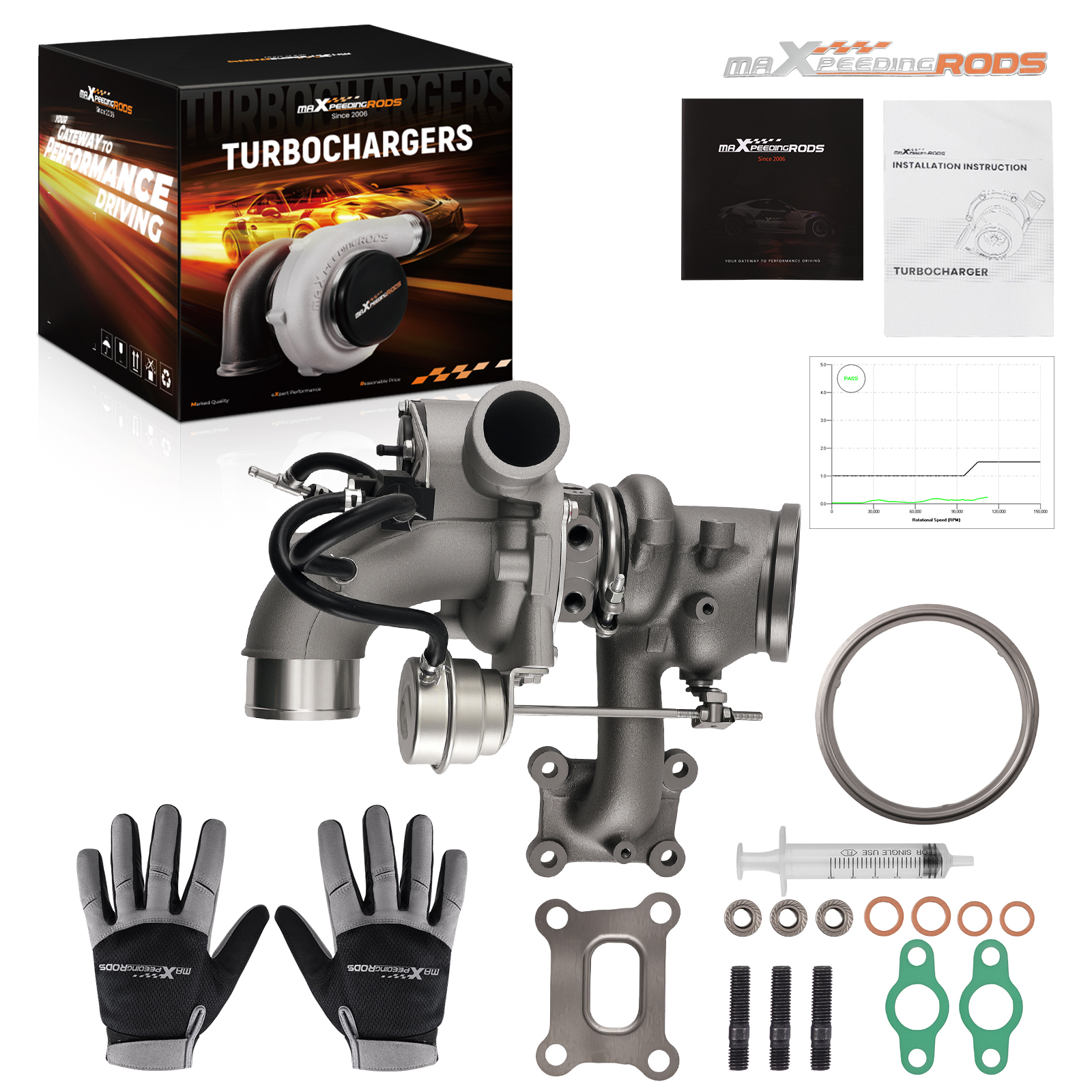 Upgraded Billet Turbo compatible for Ford Fusion Focus Escape compatible for Lincoln MKT 2.0L 2013-2016