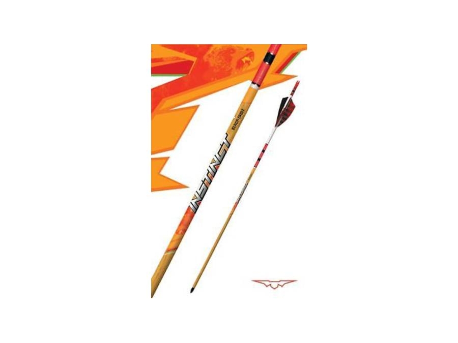 Black Eagle Instinct Crested Feathers Arrows, 6 count