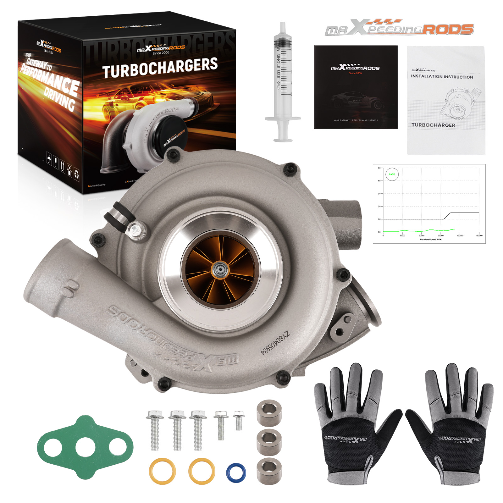 Billet Turbo charger compatible for Ford F-250 F-350 6.0L Powerstroke Super Duty 2005 -2007