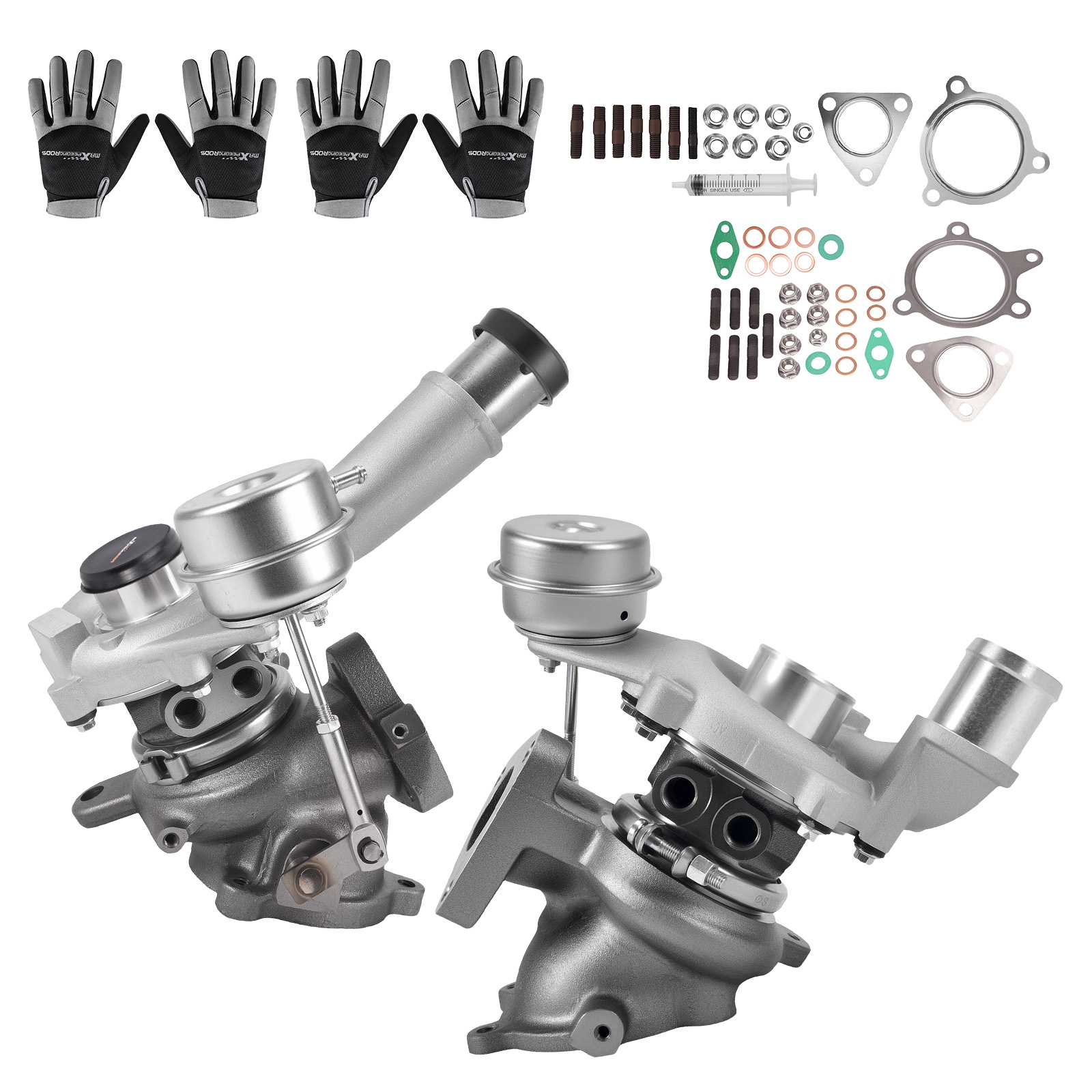 Billet Pair Turbo Compatible for Ford Explorer Flex Taurus Lincoln MKS MKT 3.5 L 2010-2019