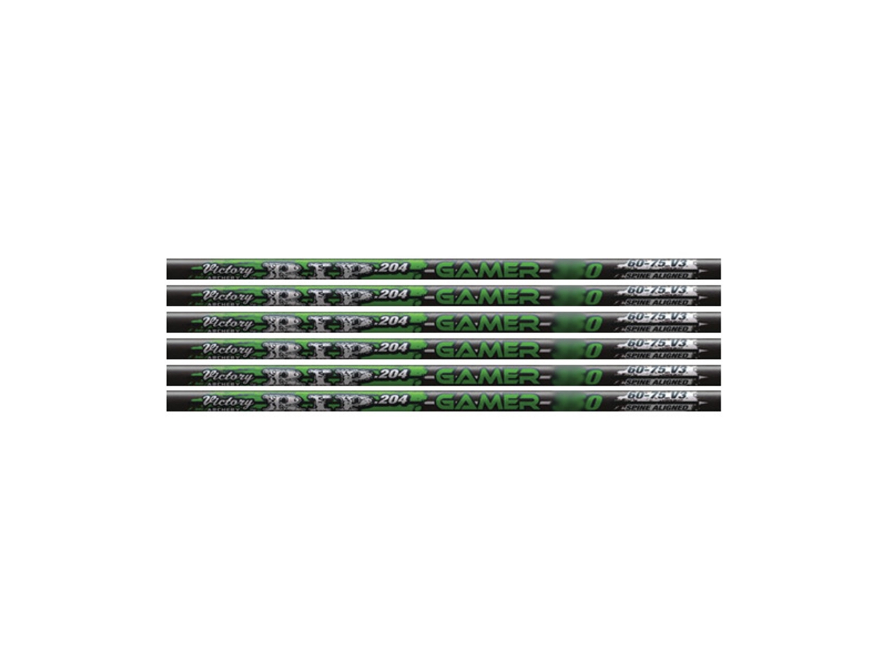 Victory RIP Gamer Shafts .204 Diameter with Inserts and Nocks, 12 Count