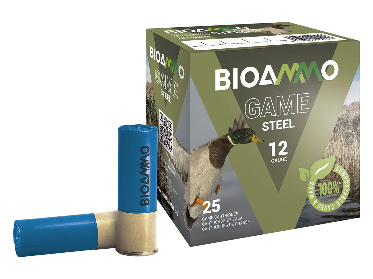 BioAmmo 12GA Steel Waterfowl 1oz, 4 Shot, 25ct