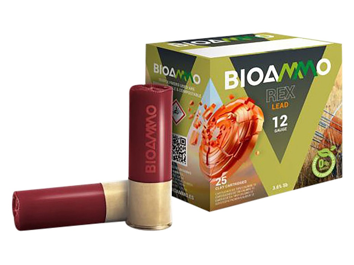 BioAmmo 12GA Lead Clay Target 1oz, 8 Shot, 25ct