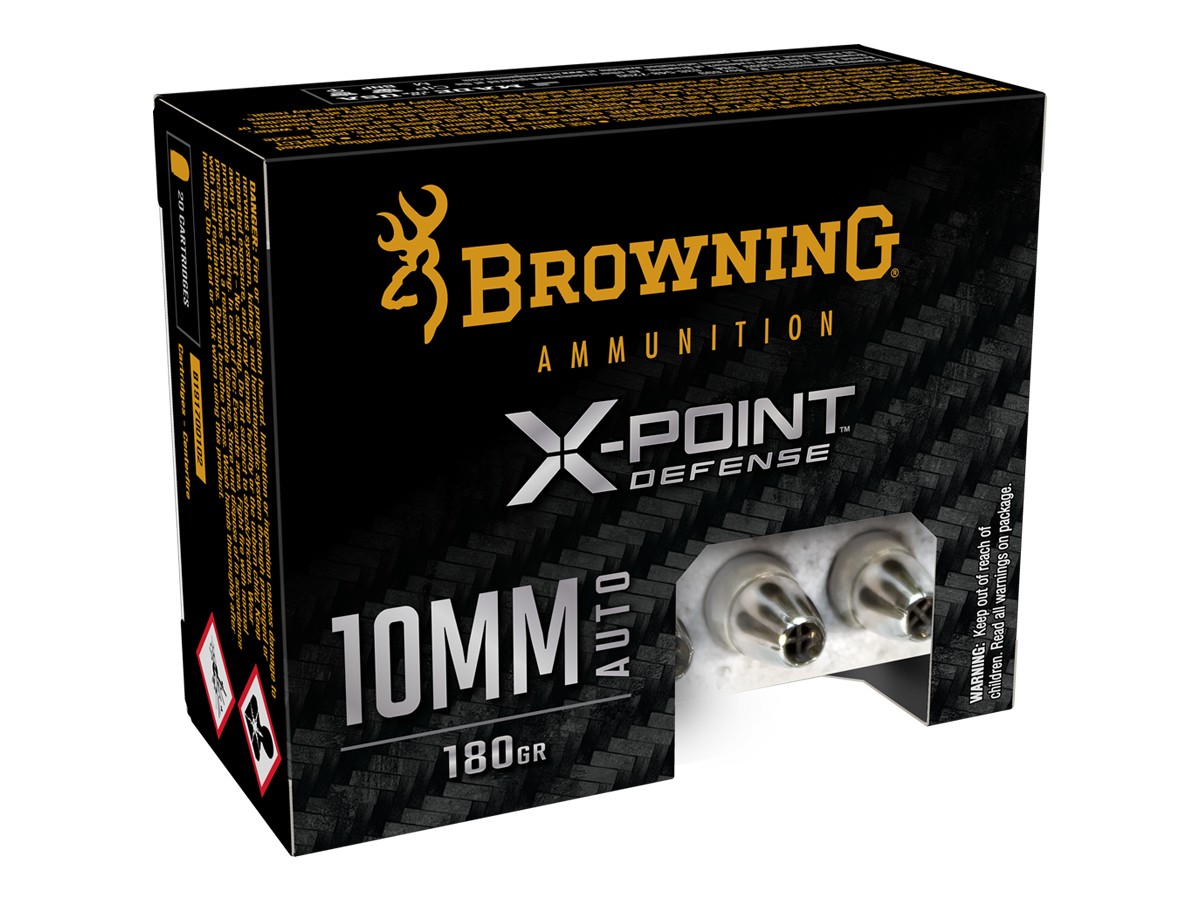 Browning 10mm Auto X-Point Defense HP, 180gr, 20ct
