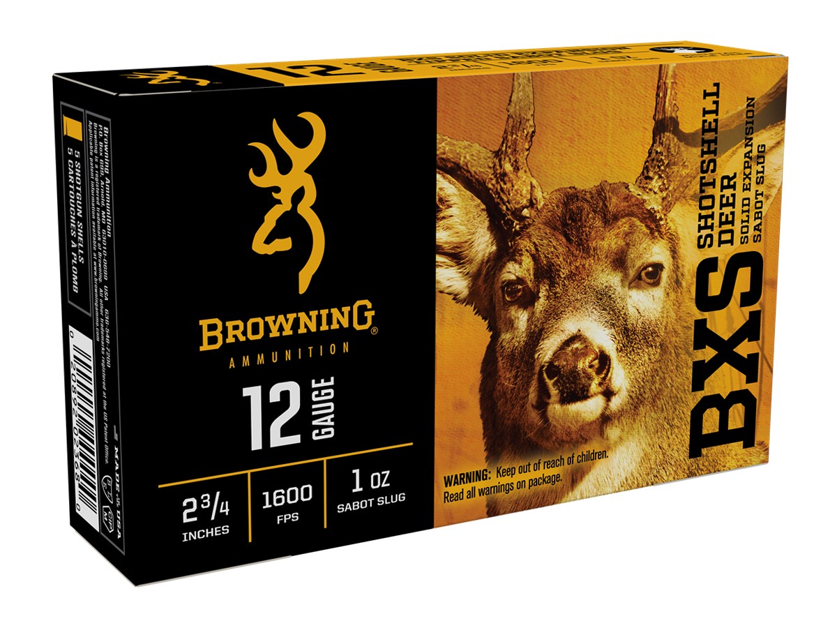 Browning 12GA BXS Shotshell Deer Sabot Slug 1oz, 5ct