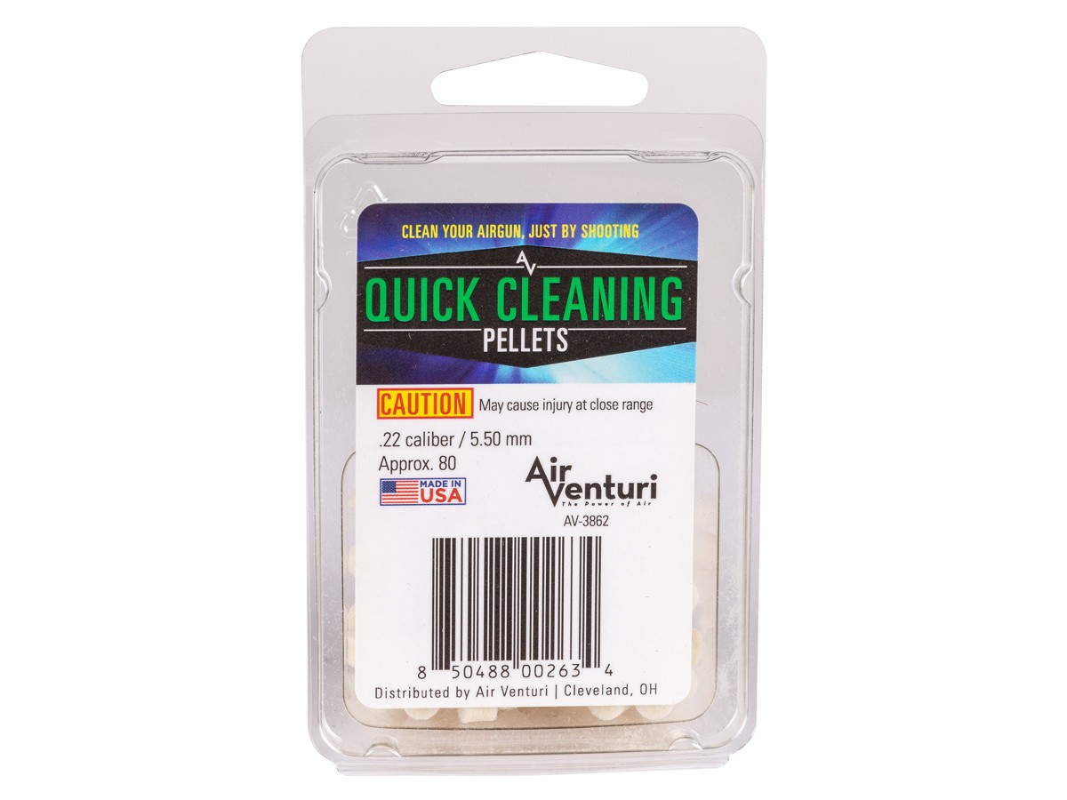 Air Venturi Quick Cleaning Pellets .22 Cal, 80ct 0.22