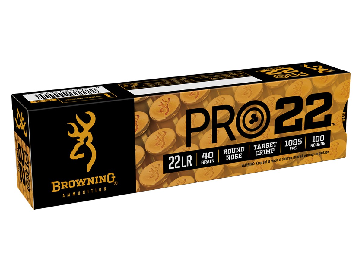 Browning .22 LR Pro-22 Lead Round Nose, 40gr, 100ct