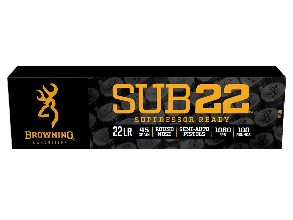Browning .22 LR Sub-22 Suppressor Ready LRN, 45gr, 100ct