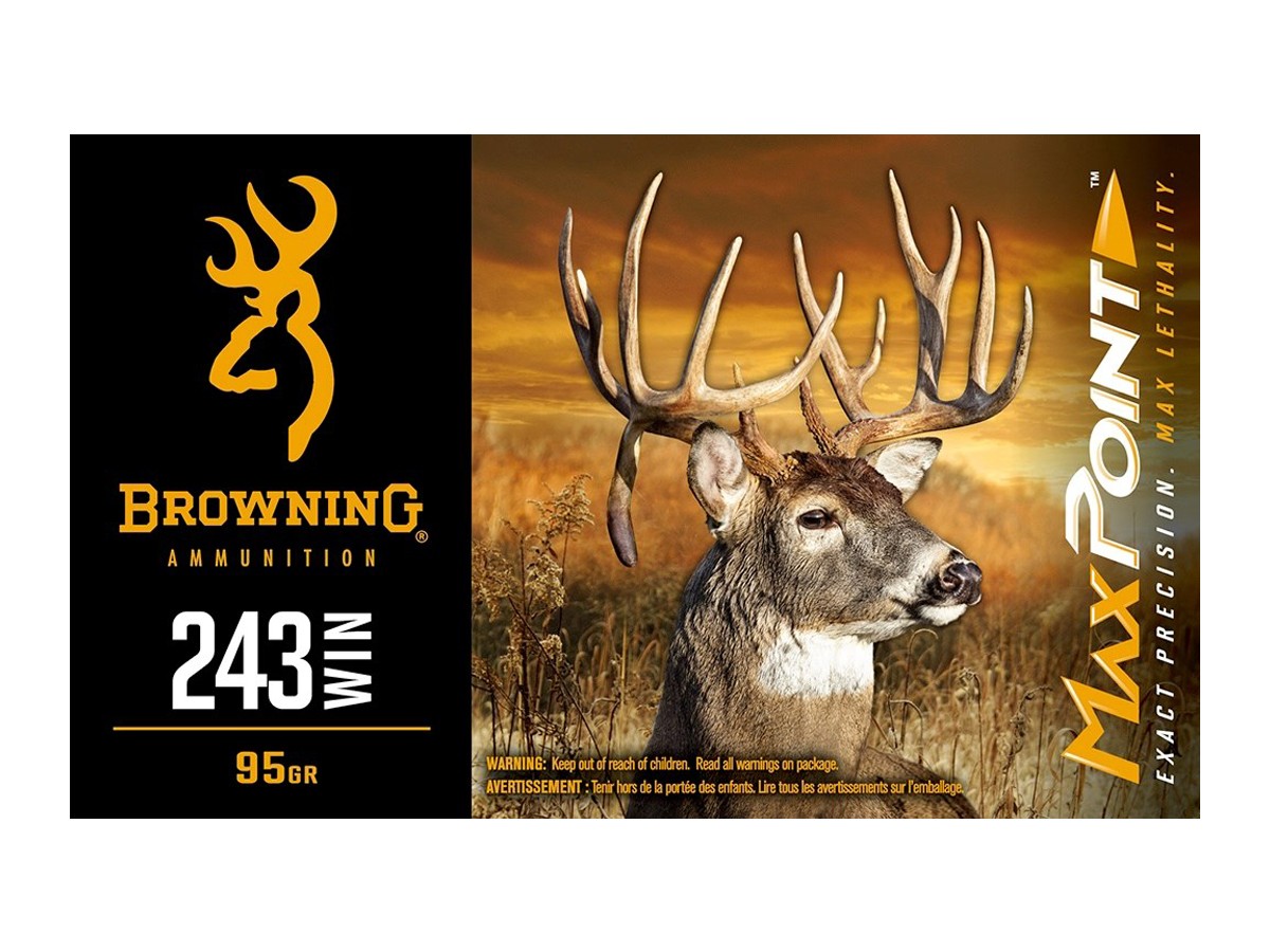 Browning .243 Winchester MaxPoint Deer, 95gr, 20ct