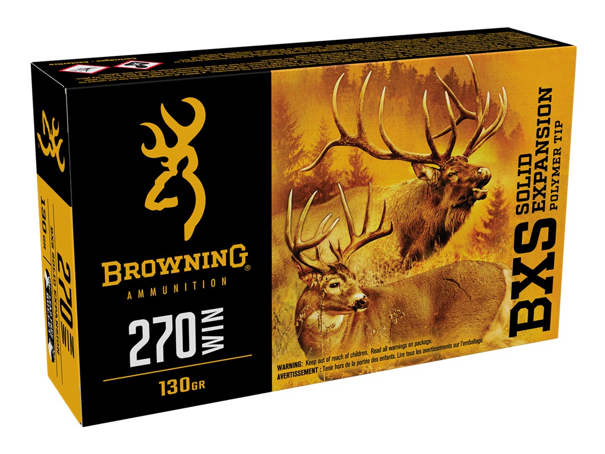Browning .270 Winchester BXS Solid Expansion, 130gr, 20ct