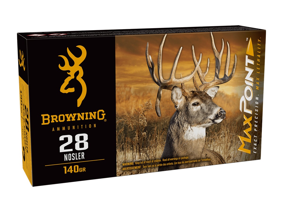 Browning .28 Nosler MaxPoint Exact Precision, 140gr, 20ct