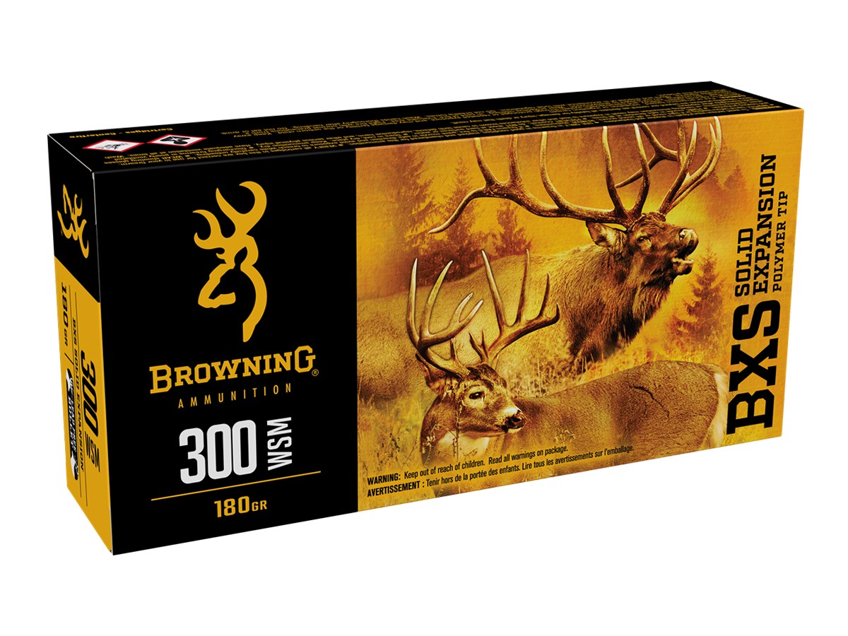 Browning .300 WSM BXS Solid Expansion, 180gr, 20ct