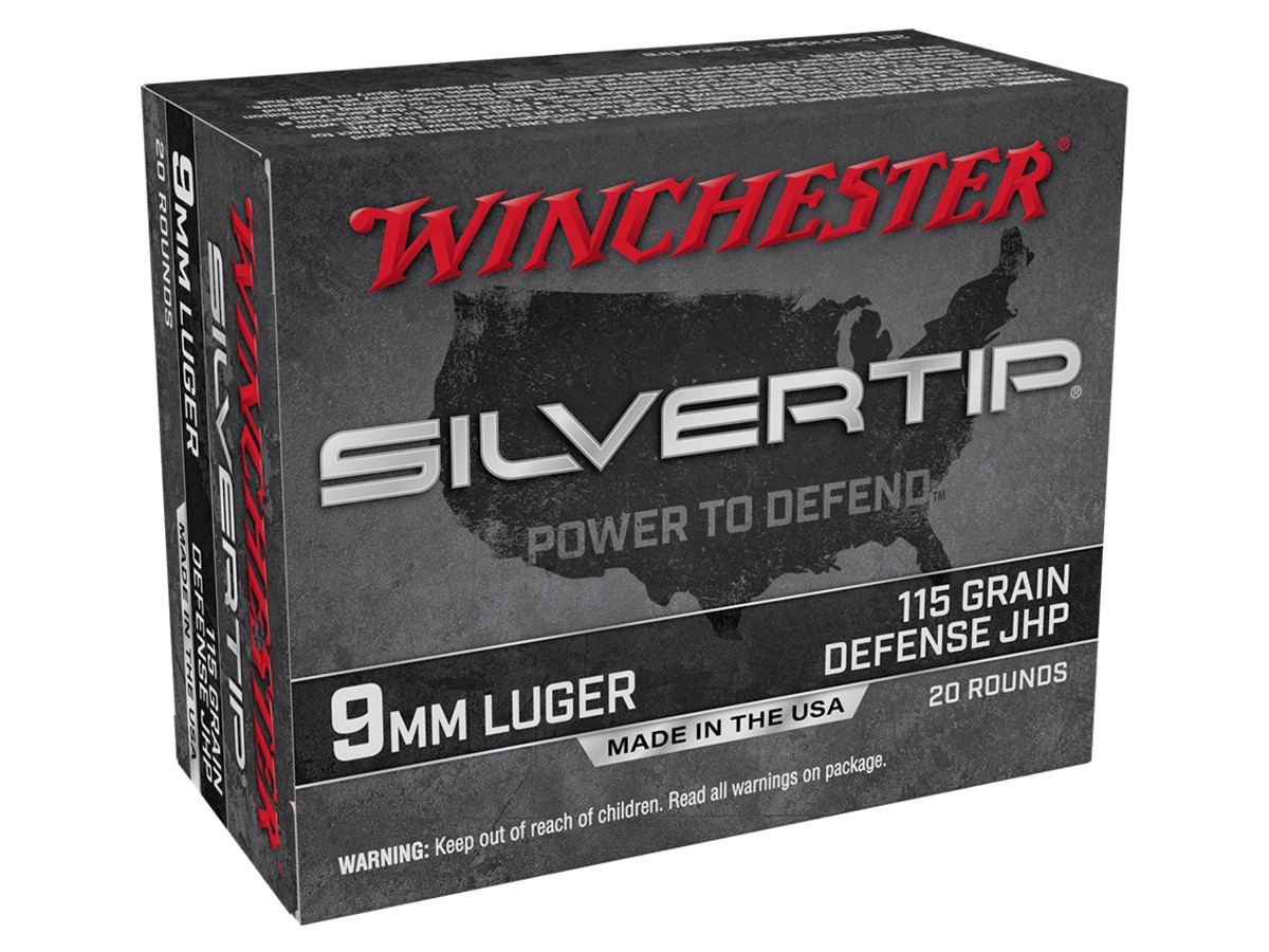 Winchester 9mm Luger Silvertip Power to Defend, 115gr, 20ct