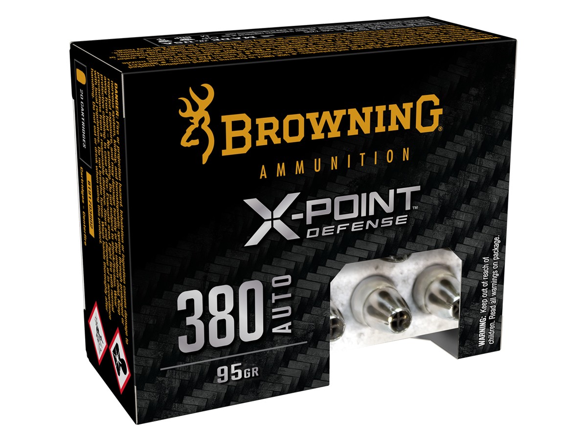 Browning .380 Auto X-Point Defense HP, 95gr, 20ct