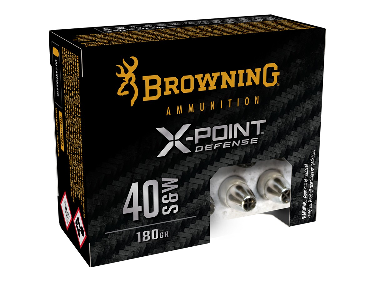 Browning .40 S&W X-Point Defense HP, 180gr, 20ct