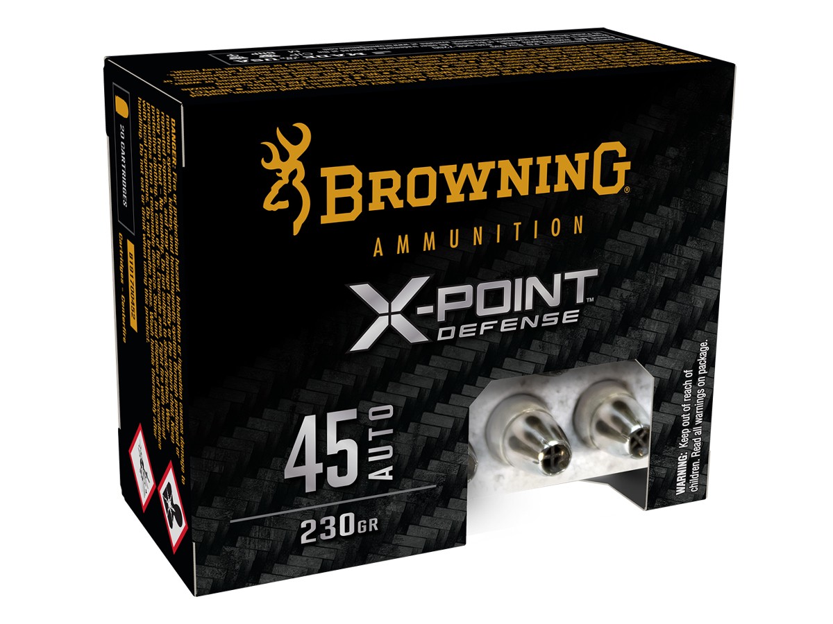 Browning .45 Auto X-Point Defense HP, 230gr, 20ct