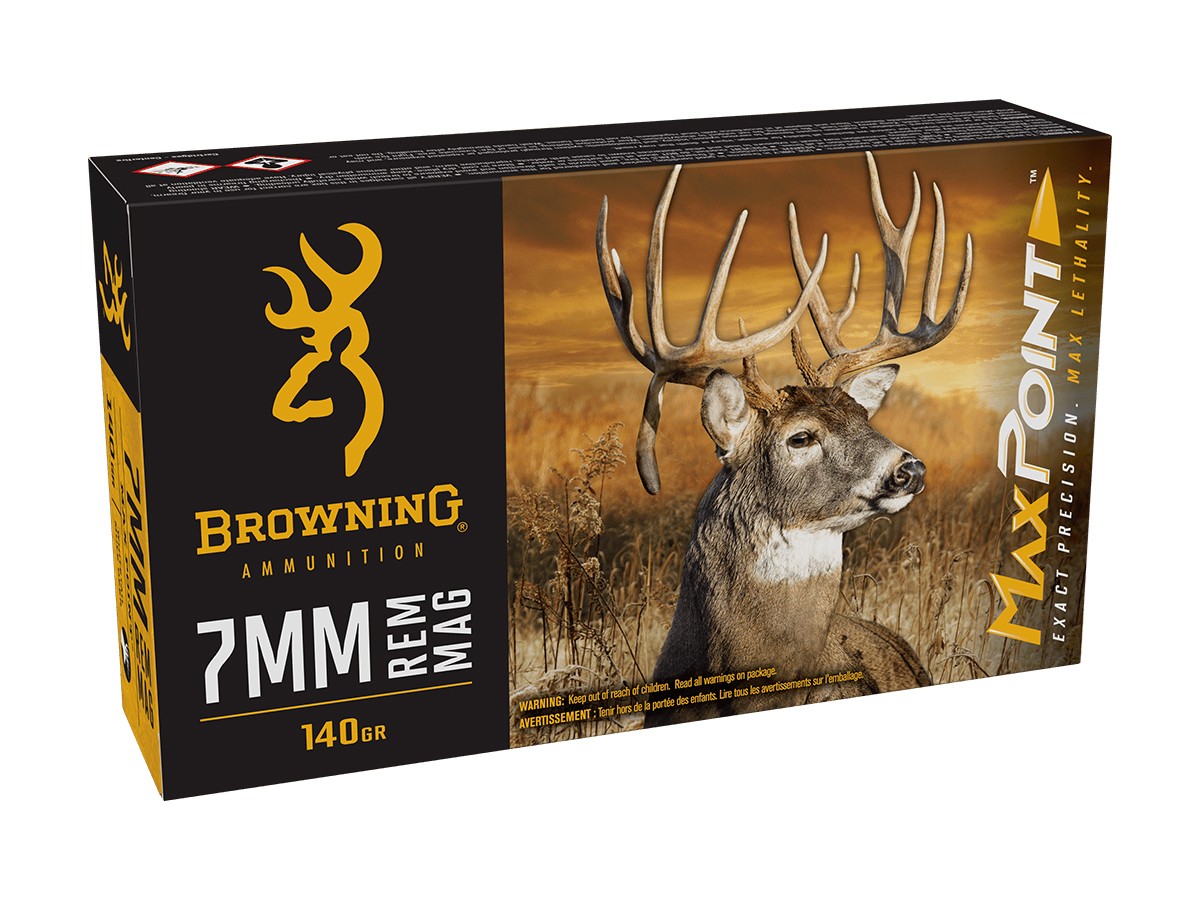 Browning 7mm Remington Magnum MaxPoint Exact Precision, 140gr, 20ct