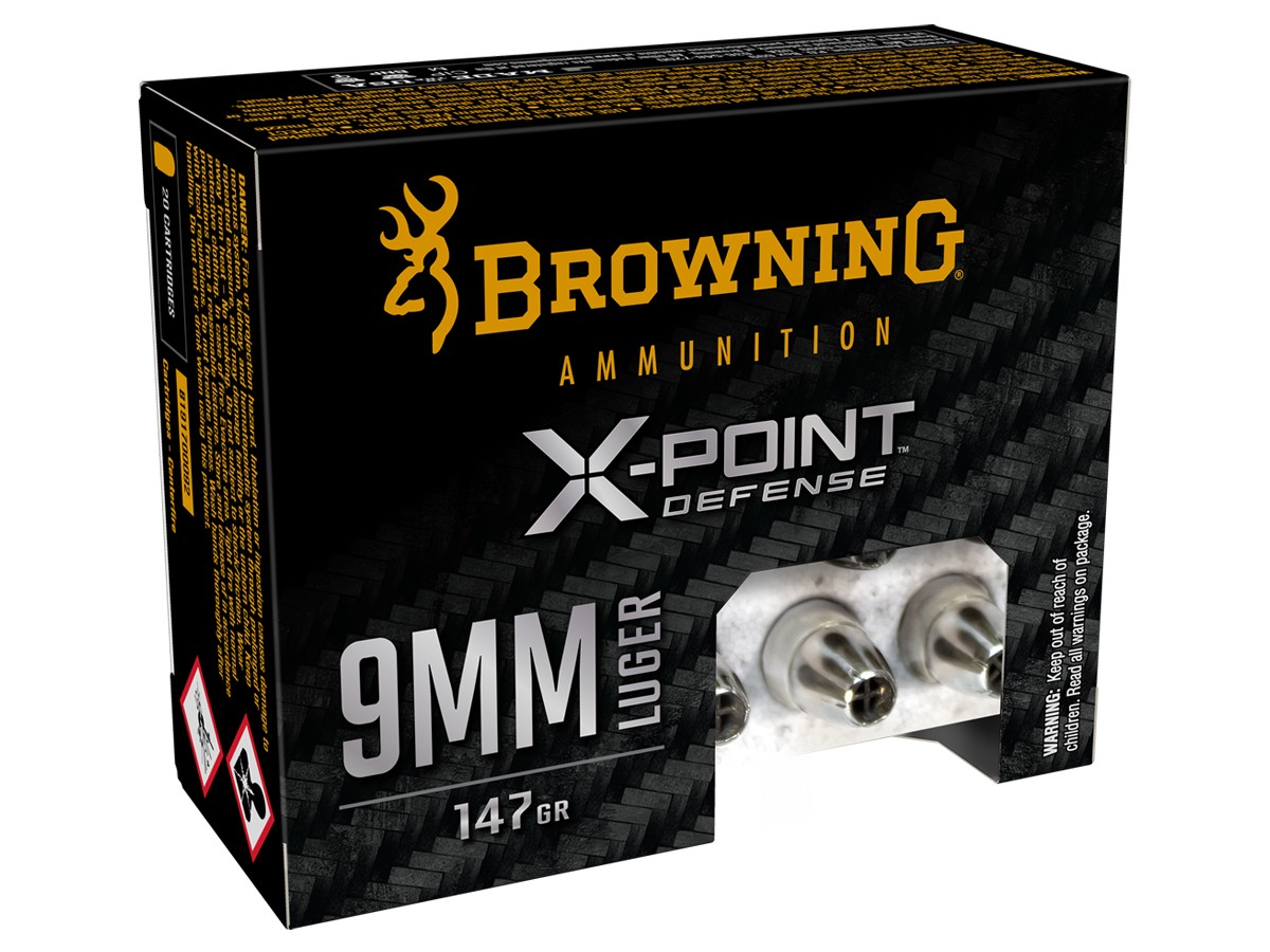 Browning 9mm Luger X-Point Defense HP, 147gr, 20ct