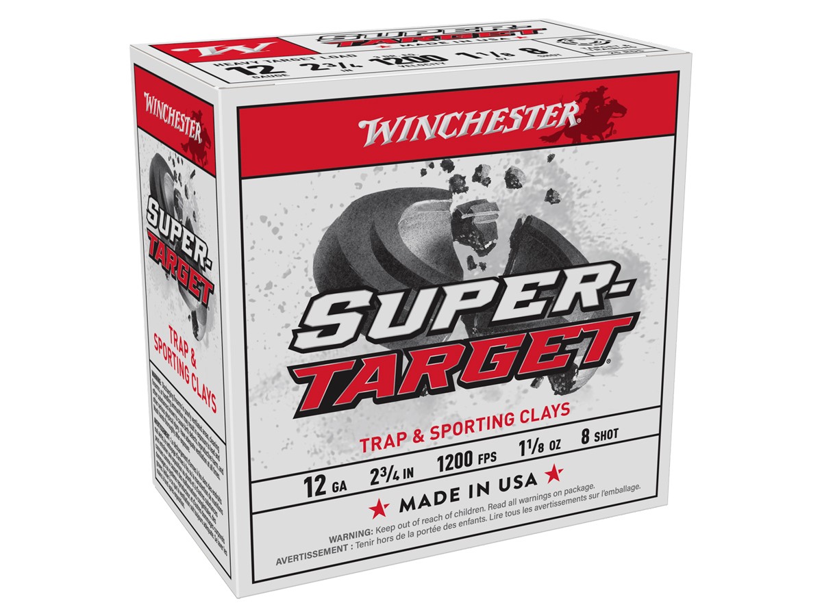 Winchester 12GA Super-Target Heavy Trap and Sporting Clays 1 1/8oz, 8 Shot, 25ct