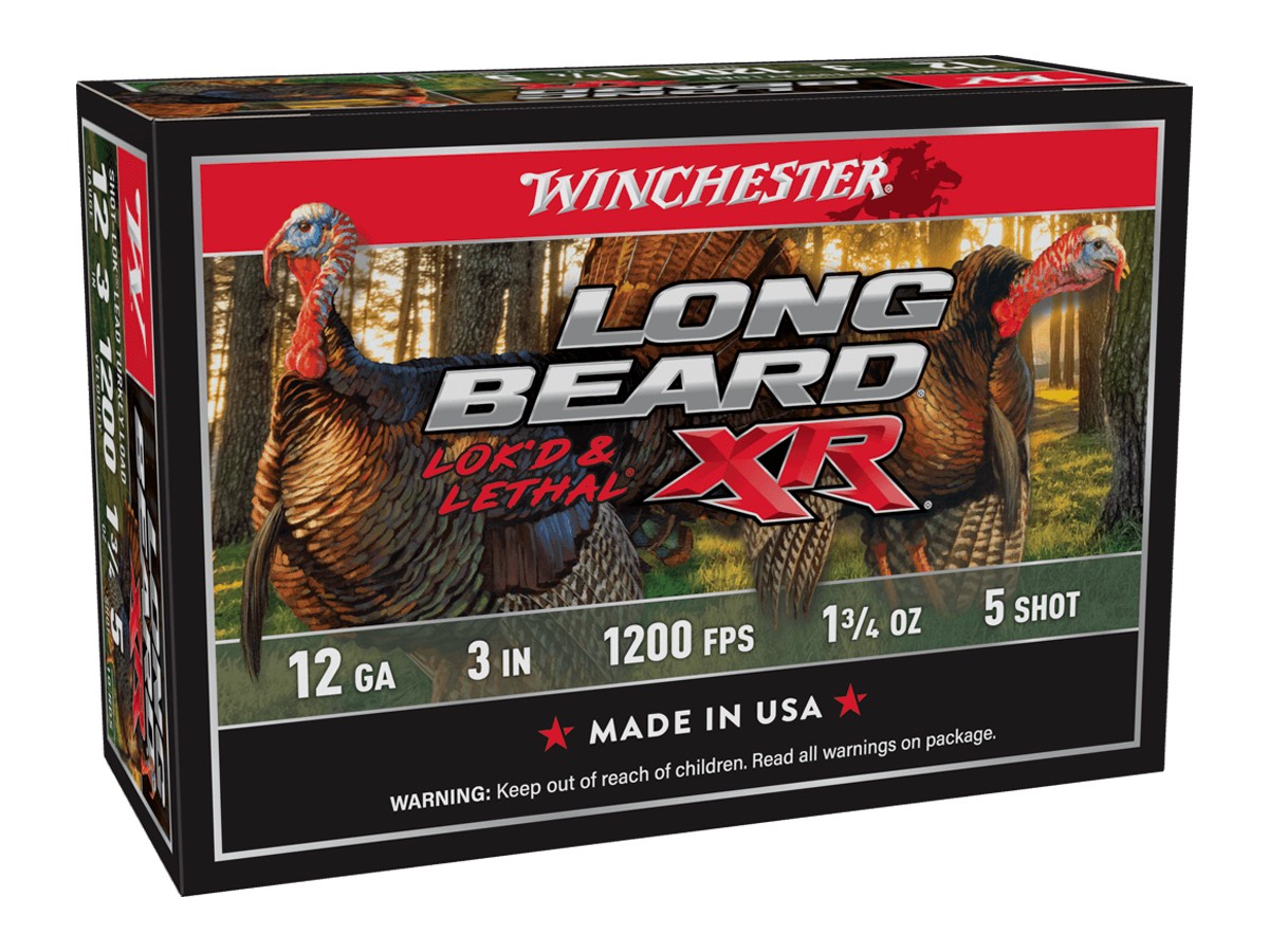 Winchester 12GA Long Beard XR Lok’d & Lethal 1 3/4oz, 5 Shot, 10ct