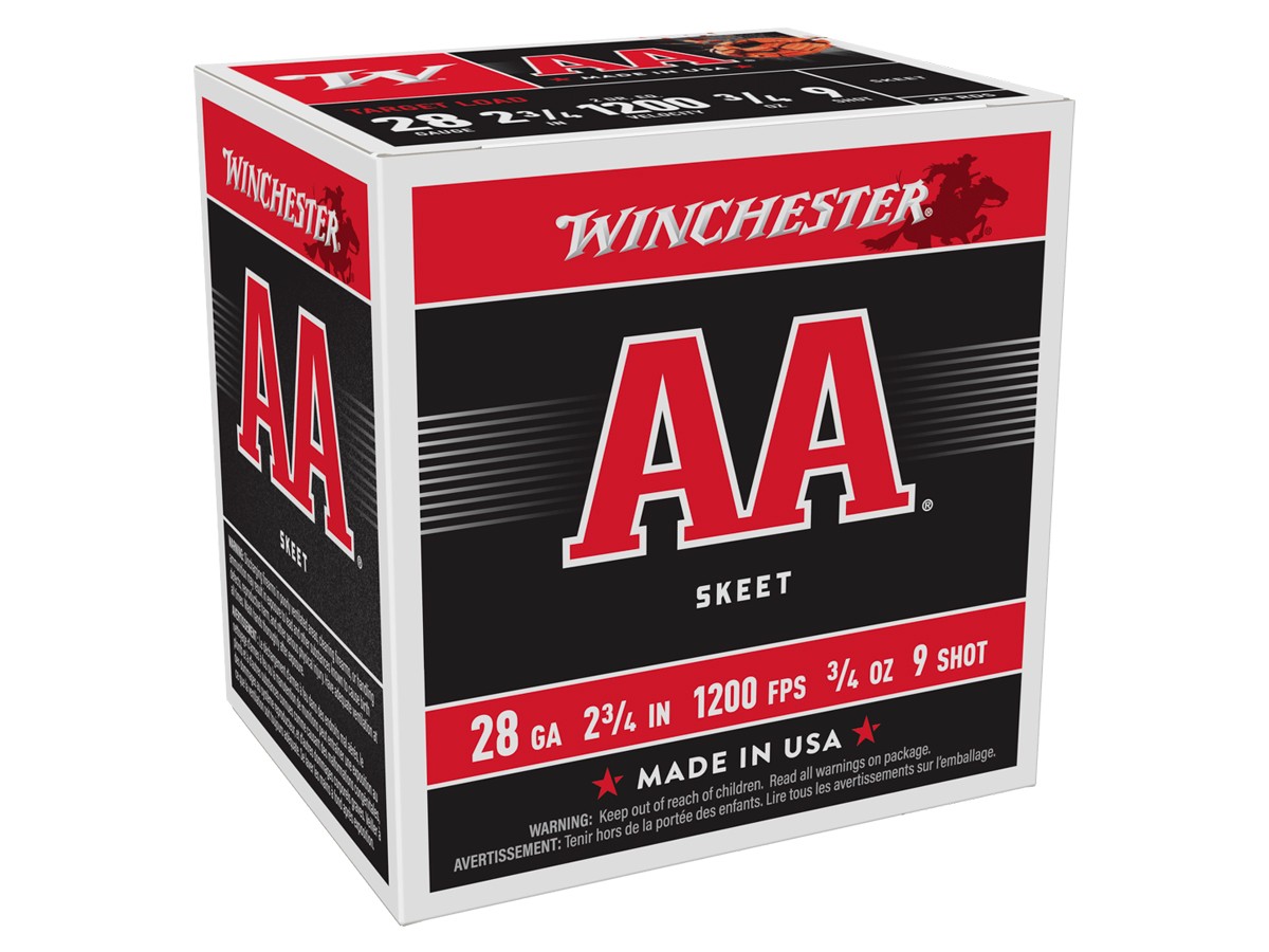 Winchester 28GA AA Skeet 3/4oz, 9 Shot, 25ct