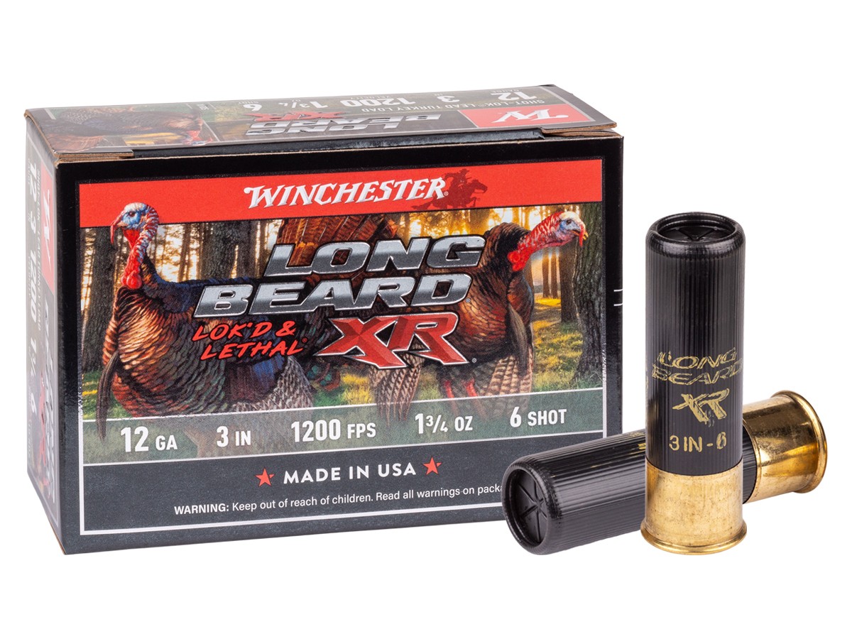 Winchester 12GA Long Beard Lok’d & Lethal XR 1 3/4oz, 6 Shot, 10ct