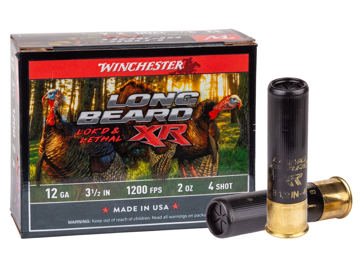 Winchester 12GA Long Beard XR Lok’d & Lethal XR 2oz, 4 Shot, 10ct