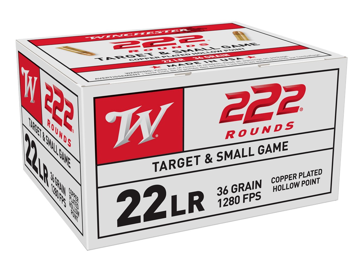 Winchester .22 LR USA Target and Small Game HP, 36gr, 222ct