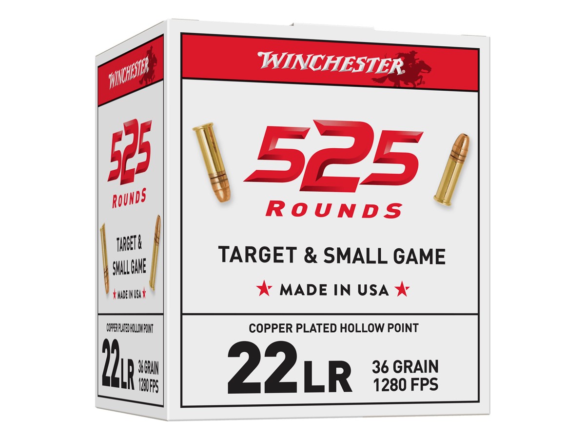 Winchester .22 LR USA Target and Small Game HP, 36gr, 525ct