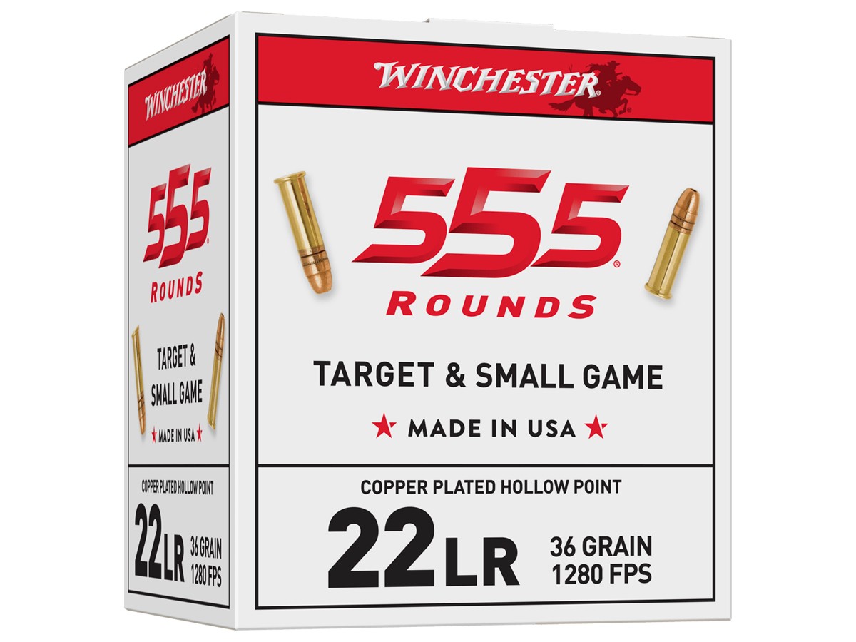 Winchester .22 LR USA Target and Small Game HP, 36gr, 555ct