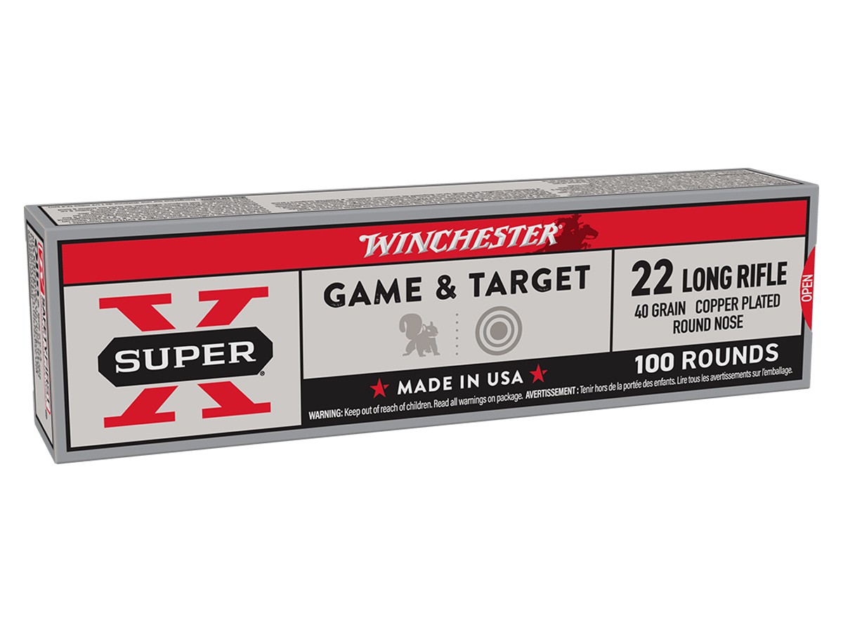 Winchester .22 LR Super-X Super Speed Copper Plated RN, 40gr, 100ct