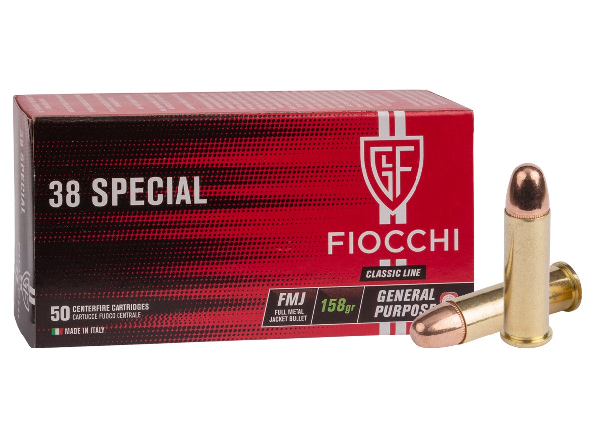 Fiocchi .38 Special Range Dynamics FMJ, 158gr, 50ct