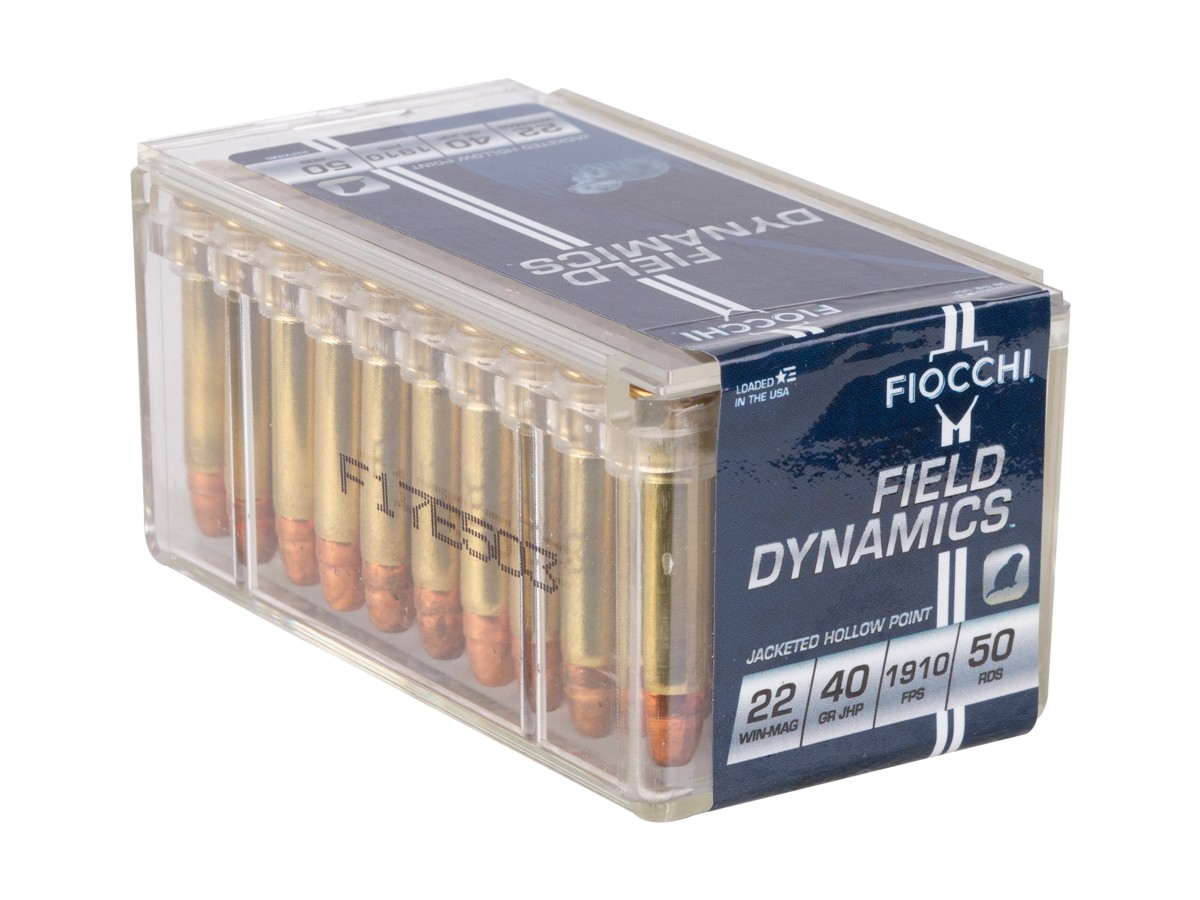 Fiocchi .22 WMR Field Dynamics JHP, 40gr, 50ct