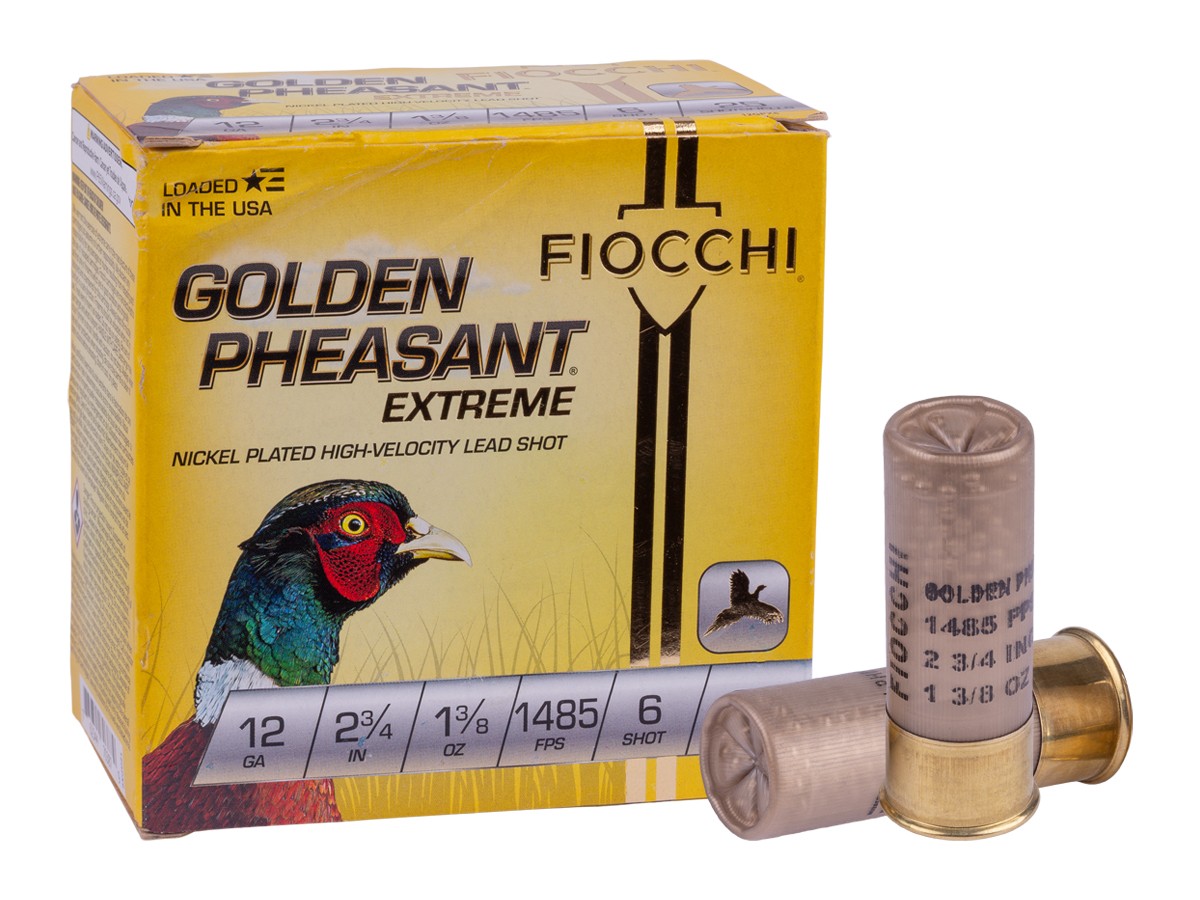 Fiocchi 12GA Golden Pheasant Extreme 1 3/8oz, 6 Shot, 25ct