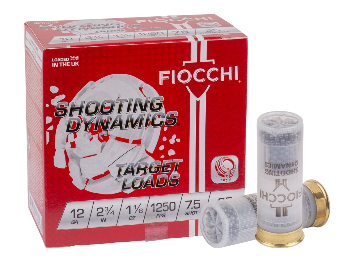 Fiocchi 12GA Shooting Dynamics 1 1/8oz, 7.5 Shot, 25ct