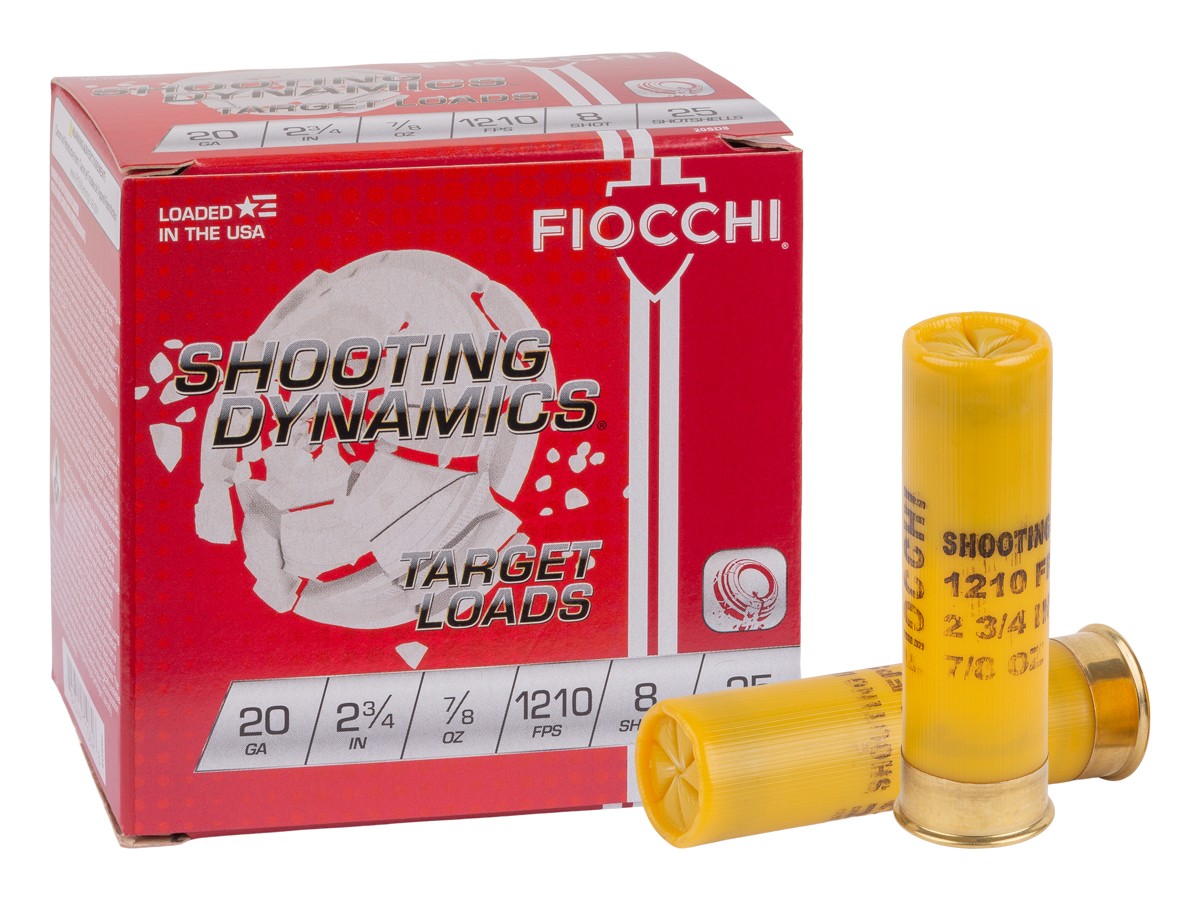 Fiocchi 20GA Shooting Dynamics 7/8oz, 8 Shot, 25ct