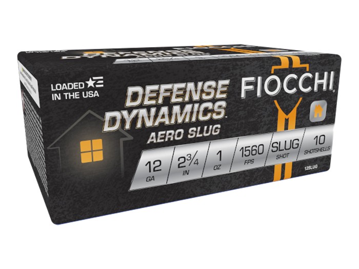 Fiocchi 12GA Defense Dynamics Aero Slug 1oz, 10ct