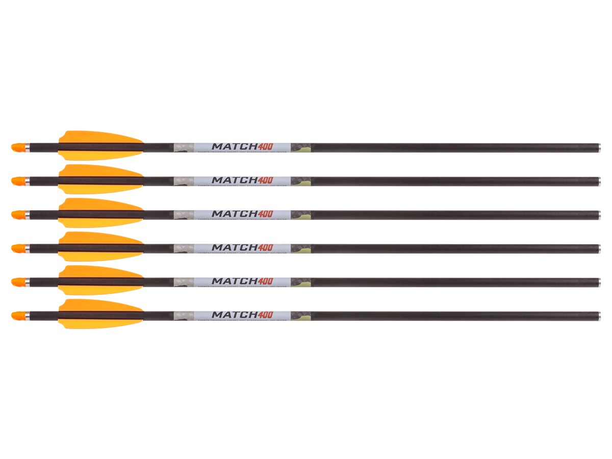 Wicked Ridge Match 400 20 Carbon Arrows, 6 Pack