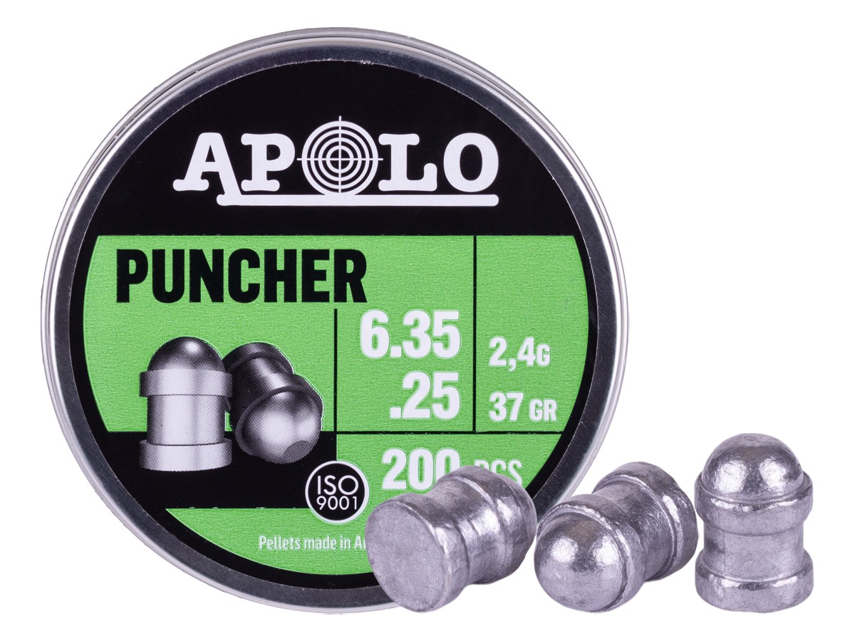 Apolo Puncher Slugs .25 Cal, 37gr, 200ct 0.25