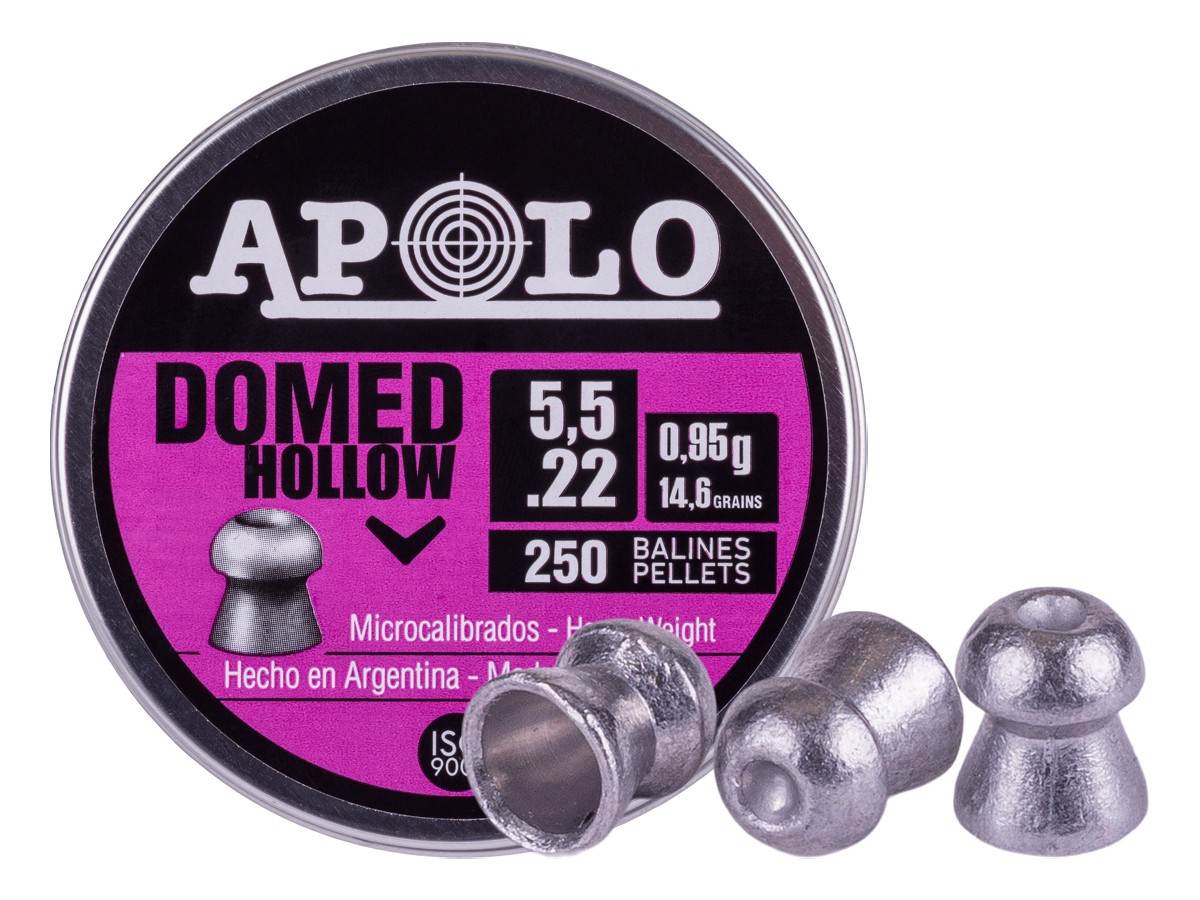 Apolo Domed Hollowpoint .22 Cal, 14.6gr, 250ct 0.22