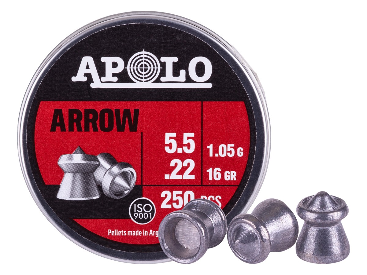 Apolo Arrow .22 Cal, 16gr, 250ct 0.22