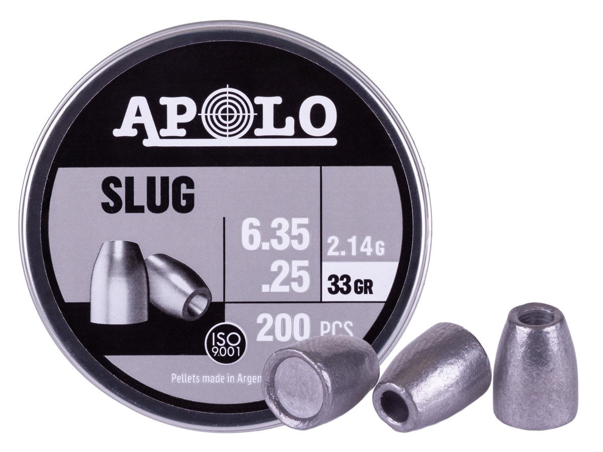 Apolo Slug .25 Cal, 33gr, 200ct 0.25